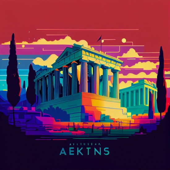 Ancient Greece 2 - Πίνακας σε καμβά