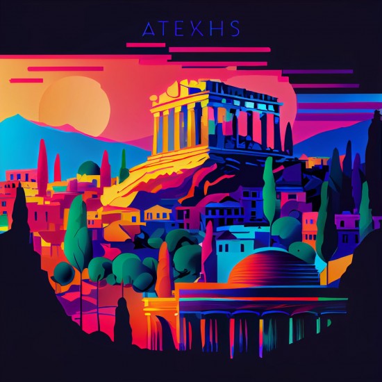 Ancient Greece 3 - Πίνακας σε καμβά