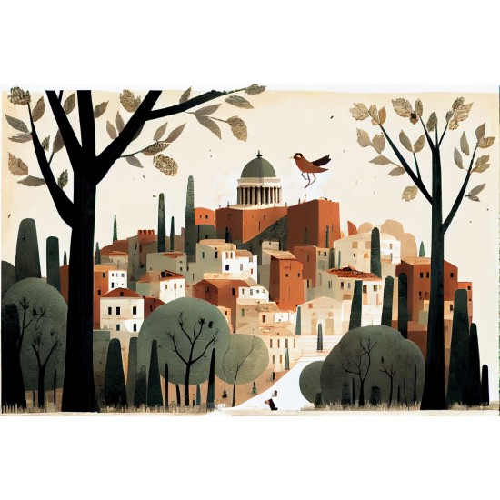 Athens capital - Πίνακας σε καμβά