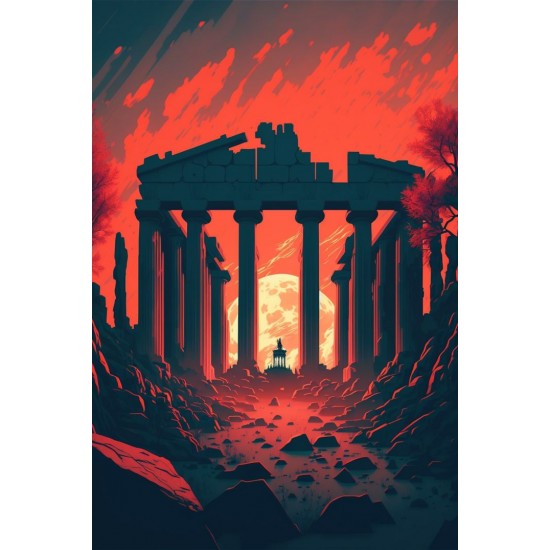 Athens parthenon 5 - Πίνακας σε καμβά