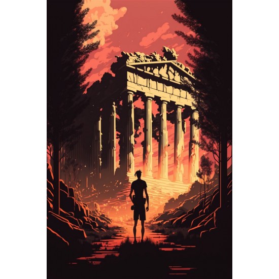 Athens parthenon 6 - Πίνακας σε καμβά Κάδρα / Καμβάδες