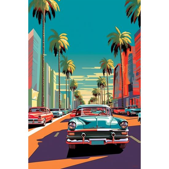 Beach palms - Πίνακας σε καμβά Κάδρα / Καμβάδες