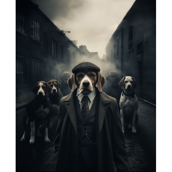 Beagle - Mafia animals - Πίνακας σε καμβά