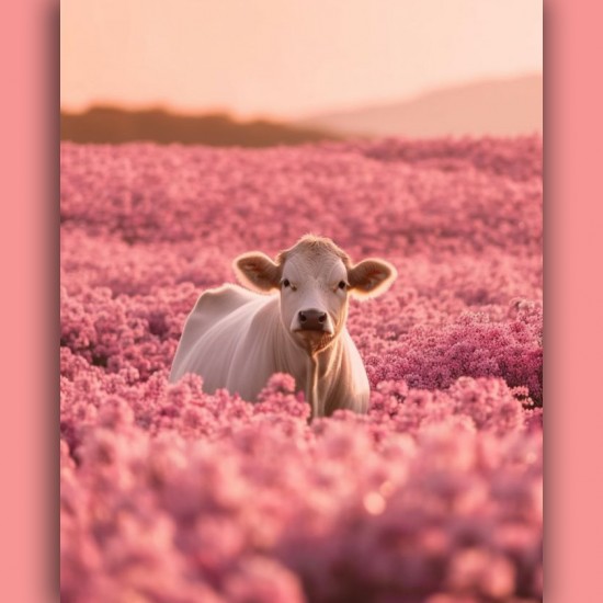 Beautiful cow - Πίνακας σε καμβά Κάδρα / Καμβάδες