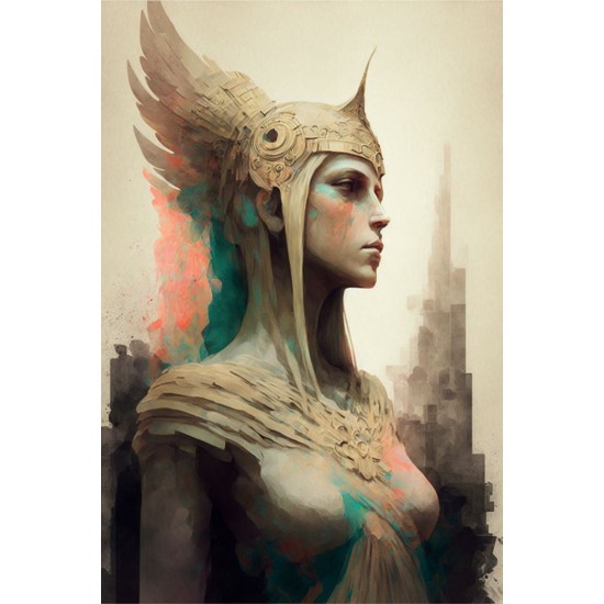 Beautiful elegant Athena statue - Πίνακας σε καμβά