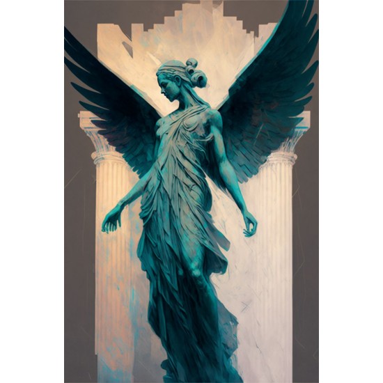 Beautiful elegant Nike of Samothrace - Πίνακας σε καμβά