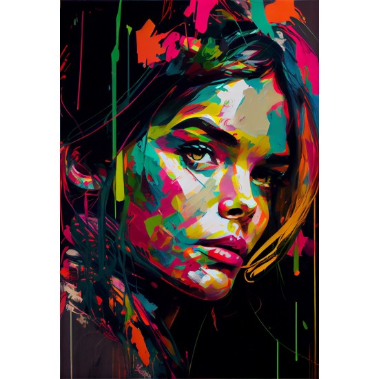 Beauty colorful look - Πίνακας σε καμβά