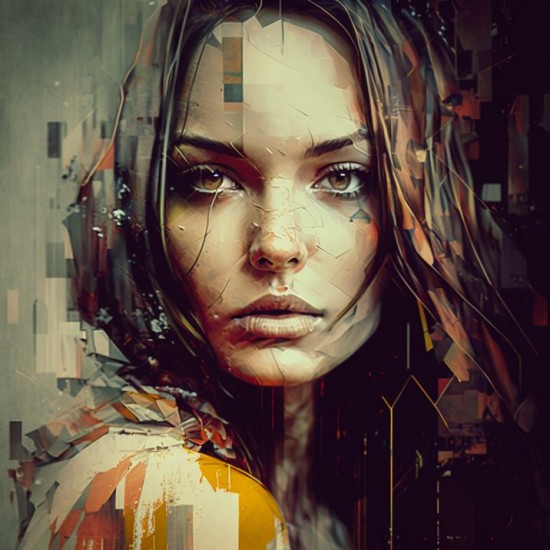 Beauty look - Πίνακας σε καμβά