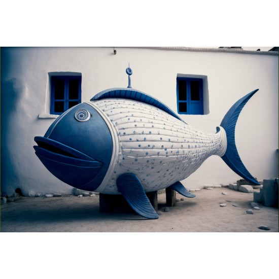 Big fish -  Πίνακας σε καμβά