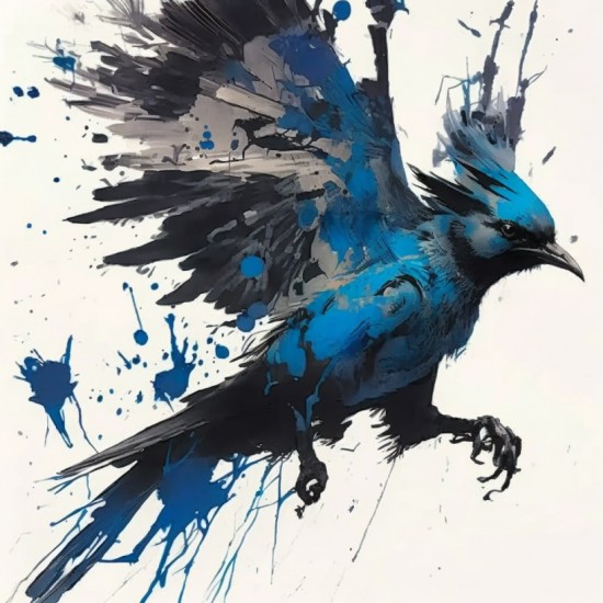 Bird splash - Πίνακας σε καμβά