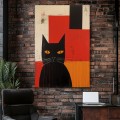 Black cat - Πίνακας σε καμβά Κάδρα / Καμβάδες