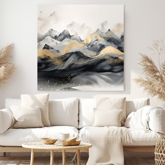 Black mountains - Πίνακας σε καμβά
