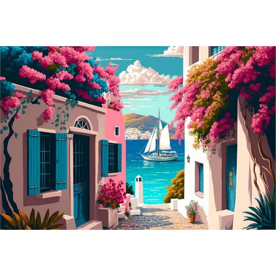 Blossom island home 3 - Πίνακας σε καμβά