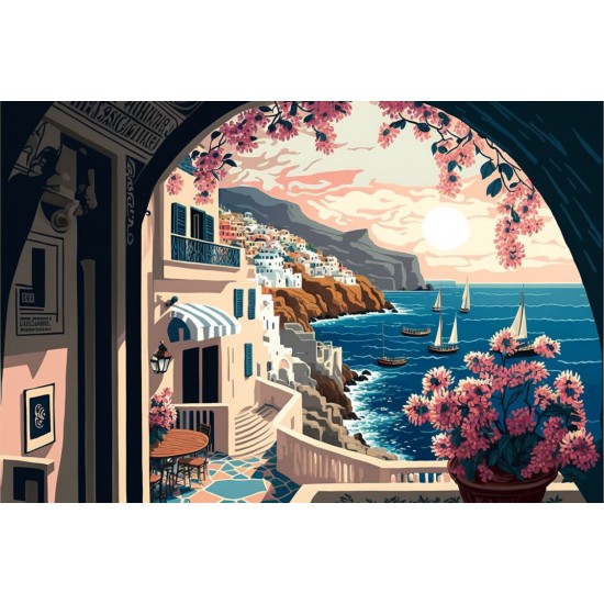 Blossom island port 2 - Πίνακας σε καμβά