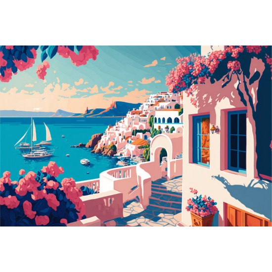 Blossom island port - Πίνακας σε καμβά