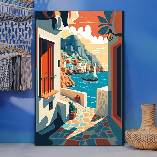 Blue Aegean - Πίνακας σε καμβά