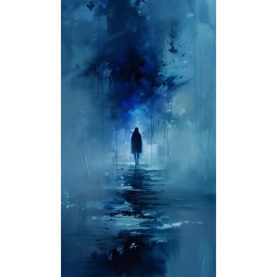 Blue day - Πίνακας σε καμβά