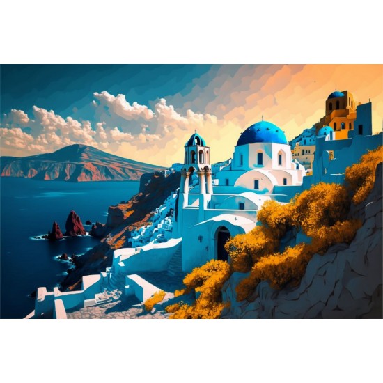 Blue dome - Πίνακας σε καμβά