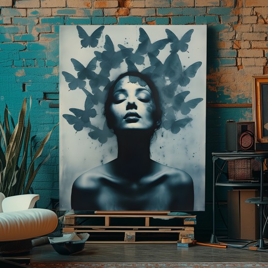 Blue symphony 3 - Πίνακας σε καμβά