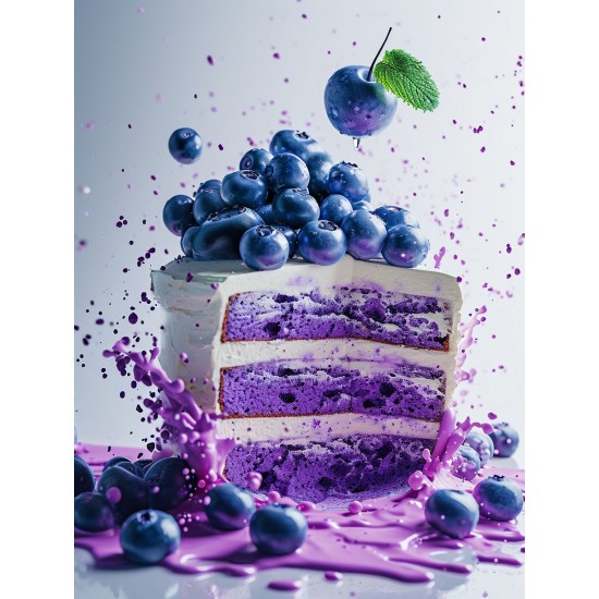 Blueberry cake - Πίνακας σε καμβά