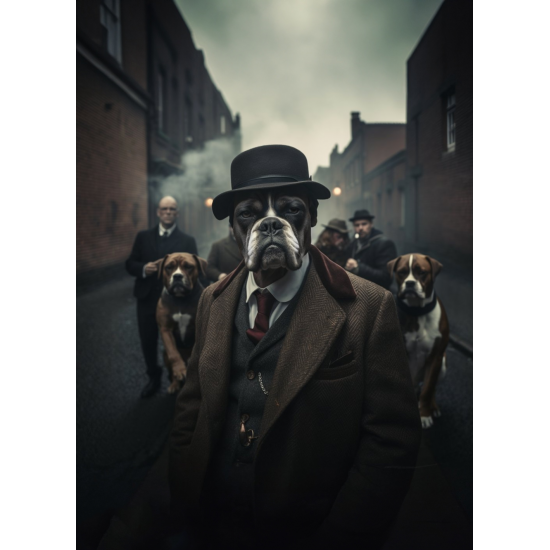 Boxer - Mafia animals - Πίνακας σε καμβά