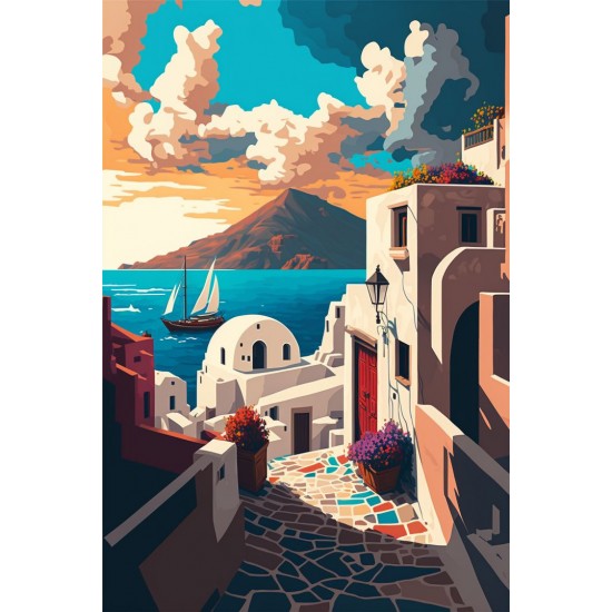 Cloudy day - Πίνακας σε καμβά