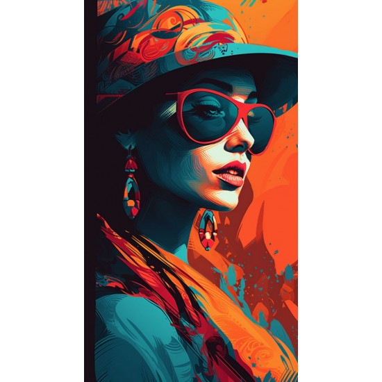 Colorful look - Πίνακας σε καμβά