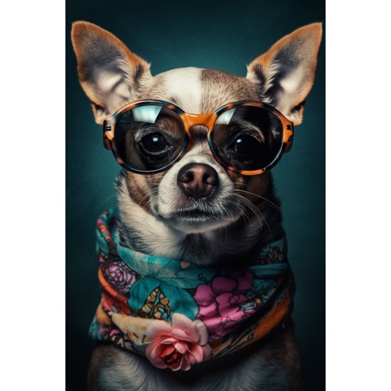 Cute chihuahua - Πίνακας σε καμβά