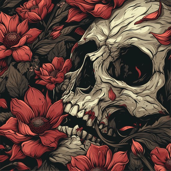 Death in red - Πίνακας σε καμβά - Πίνακας σε καμβά Κάδρα / Καμβάδες