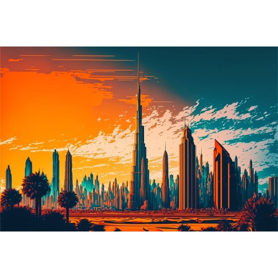 Desert city 2 - Πίνακας σε καμβά Κάδρα / Καμβάδες