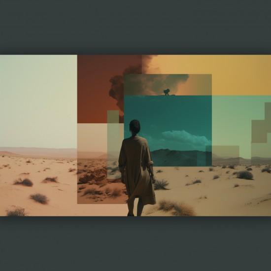 Desert walking - Πίνακας σε καμβά Κάδρα / Καμβάδες