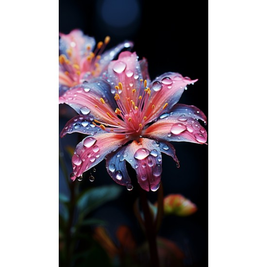 Dewdrops flower 1 - Πίνακας σε καμβά