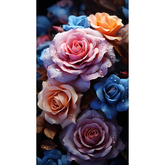 Dewdrops flower 3 - Πίνακας σε καμβά