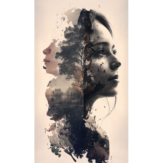 Double face - Πίνακας σε καμβά