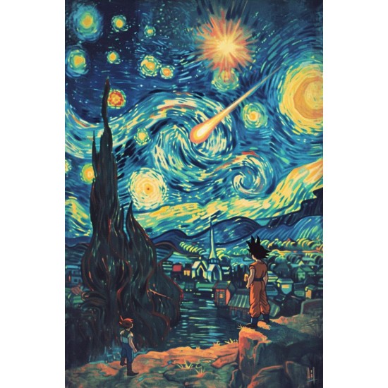 Dragon night - Πίνακας σε καμβά - Πίνακας σε καμβά Κάδρα / Καμβάδες