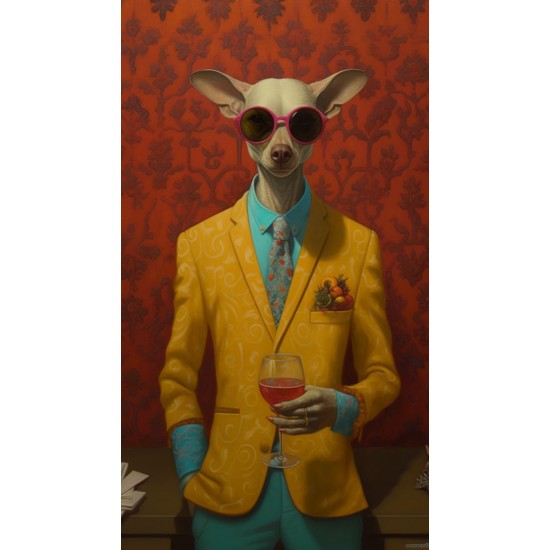 Drinking wine - Πίνακας σε καμβά