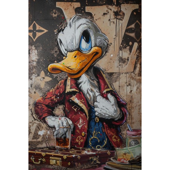 Duck fashion - Πίνακας σε καμβά