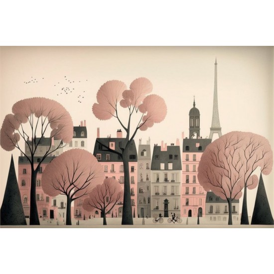 Dusty Paris 3 - Πίνακας σε καμβά