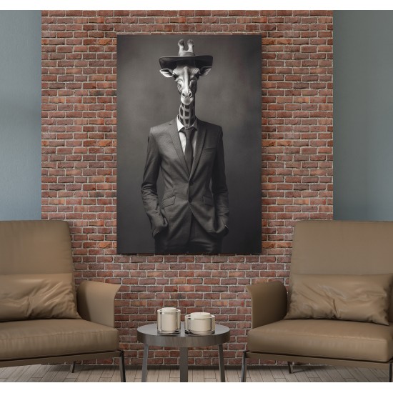 Elegant giraffe - Πίνακας σε καμβά