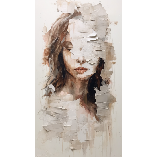Faceless woman - Πίνακας σε καμβά