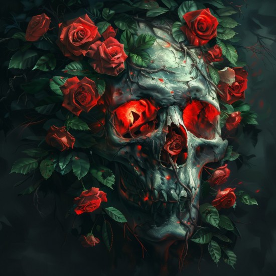 Fantasy skull - Πίνακας σε καμβά - Πίνακας σε καμβά Κάδρα / Καμβάδες