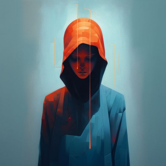 Figurative Female Character no face - Πίνακας σε καμβά