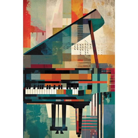Fine art print of a piano - Πίνακας σε καμβά