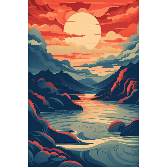 Fiorde - Πίνακας σε καμβά