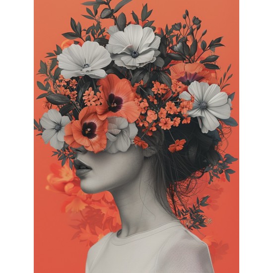 Flower artwork - Πίνακας σε καμβά - Πίνακας σε καμβά Κάδρα / Καμβάδες