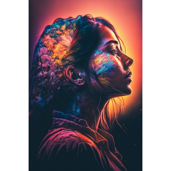 Flower power - Πίνακας σε καμβά