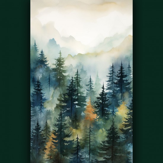 Forest view - Πίνακας σε καμβά - Πίνακας σε καμβά Κάδρα / Καμβάδες