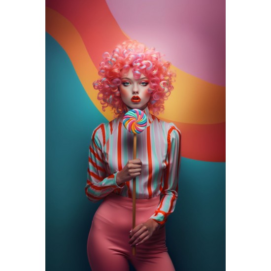 Funky girl - Πίνακας σε καμβά - Πίνακας σε καμβά Κάδρα / Καμβάδες