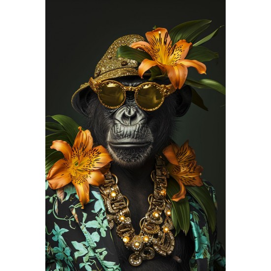 Funky monkey - Πίνακας σε καμβά - Πίνακας σε καμβά Κάδρα / Καμβάδες