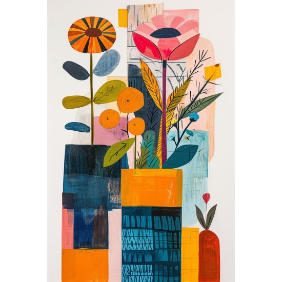 Funky plants - Πίνακας σε καμβά